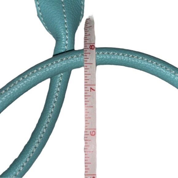 TIFFANY & CO Large Tiffany Blue/Natural Canvas Leather Trim Canvas Tote Bag - Picture 6 of 14